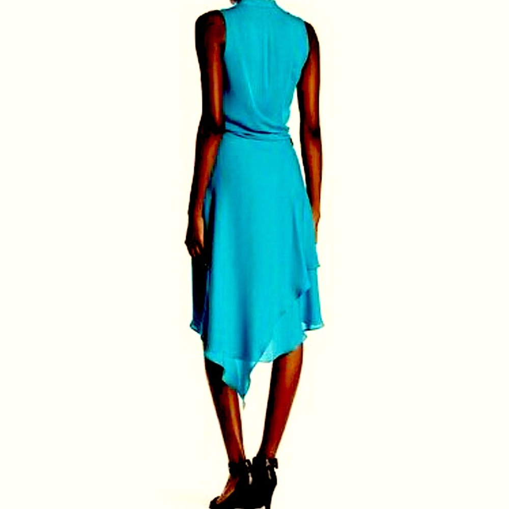 ❌SOLD❌ Kobi Halperin Blair faux Wrap Silk Dress - Picture 2 of 9